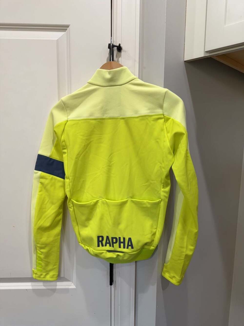 Rapha Pro Team Training Jacket High-Vis Yellow Size Small - Picture 4 of 5